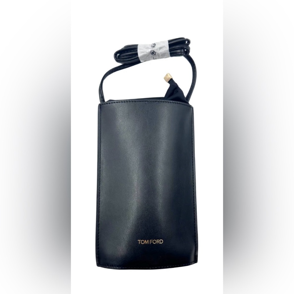 Last one*Tom Ford Black Leather Crossbody Sunglasses Case
